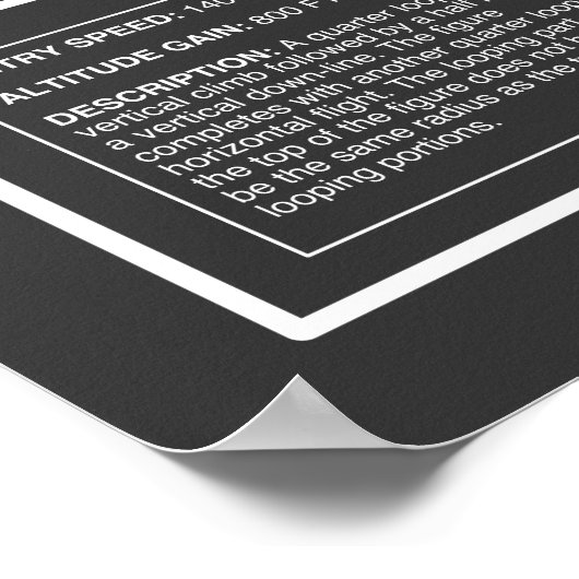 Poster Super décathlon acrobatique Aresti (Coin)