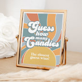 Poster Super Devis Combien De Candies Retro Douche Jeu