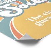 Poster Super Devis Combien De Chaussettes Retro Baby show (Coin)