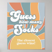 Poster Super Devis Combien De Chaussettes Retro Baby show (Devant)