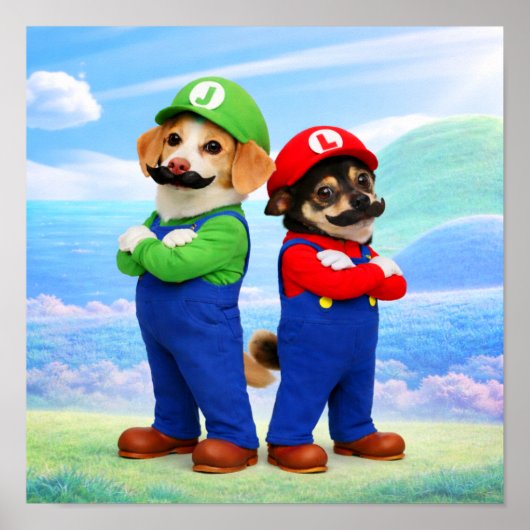 Poster "Super Doggio Bro's" (Devant)