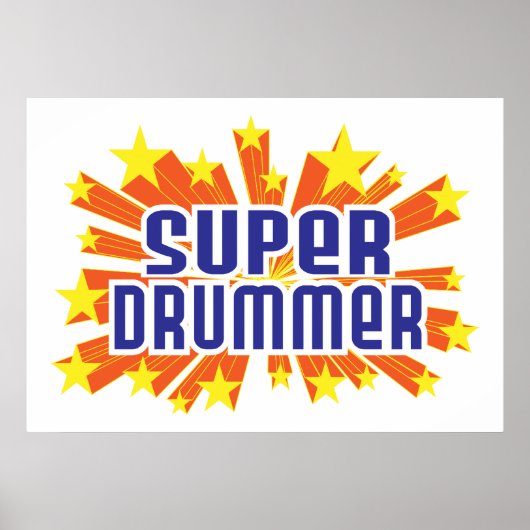 Poster Super Drummer (Devant)