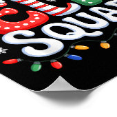 Poster Super Elf Squad Elf Famille de Noël Correspondant  (Coin)