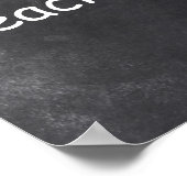 Poster Super enseignant Chalkboard Design Classe Décorati (Coin)