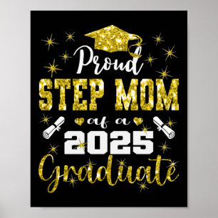 Poster Super fière belle-mère du diplômé de 2025 Diplômé