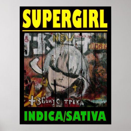 POSTER SUPER FILLE INDICA SATIVA (Devant)