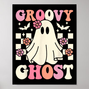 Poster Super Ghost Halloween Ghost Costume Retro Super