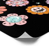 Poster Super Halloween Smile Face Disco Citrouille rétro (Coin)