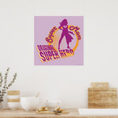 Poster Super Hero original Super Maman (Cuisine)