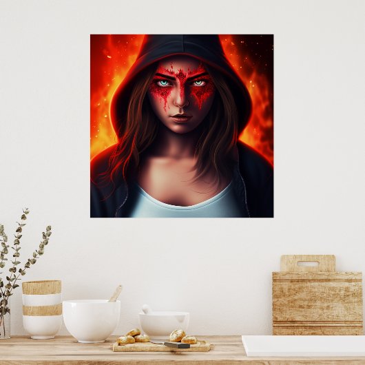 Poster Super-Héros (Keuken)