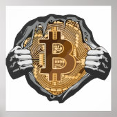 Poster Super héros Bitcoin (Devant)
