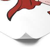 Poster super-héros stupide capuchon super steak (Coin)