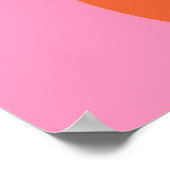 Poster Super Hippie rétro Vintage Rainbow Kaleidoscope (Coin)