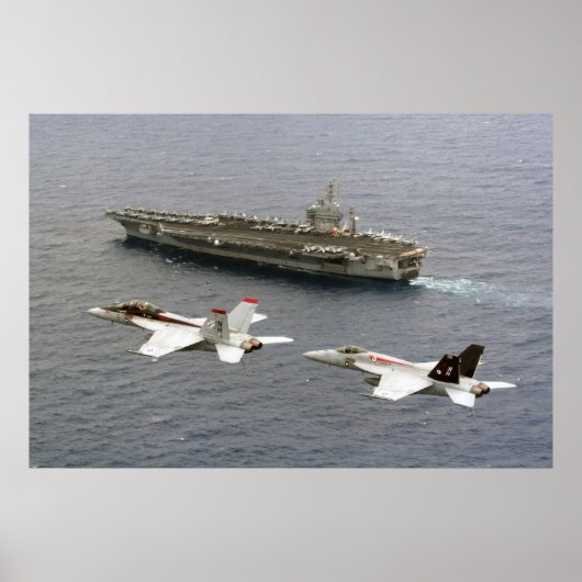 Poster Super Hornet F/A-18E (Devant)