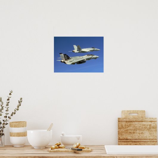 Poster Super Hornet F/A-18E (Cuisine)