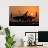 Poster Super Hornet F/A-18E (Bureau à domicile)