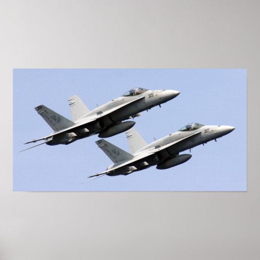 Poster Super Hornet F/A-18E (Devant)