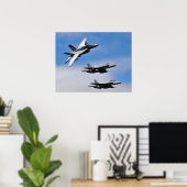 Poster Super Hornet F/A-18E (Bureau à domicile)