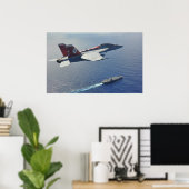 Poster Super Hornet F/A-18F (Bureau à domicile)