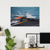 Poster Super Hornet F/A-18F (Bureau à domicile)