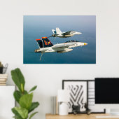 Poster Super Hornet F/A-18F (Bureau à domicile)
