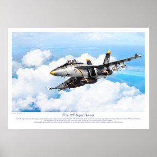 Poster "Super Hornet F/A-18F"