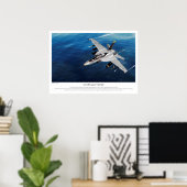 Poster "Super Hornet F/A-18F" (Bureau à domicile)