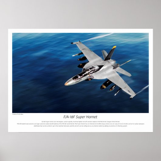 Poster "Super Hornet F/A-18F" (Devant)