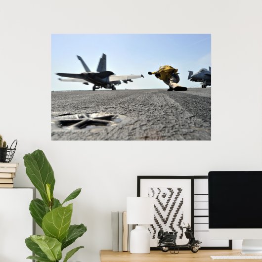 Poster Super Hornet F/A-18F (Bureau à domicile)