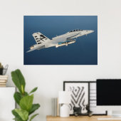 Poster Super Hornet F/A-18F (Bureau à domicile)