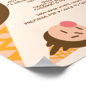 Poster Super Ice Cream Cone Circulaire sociale (Coin)