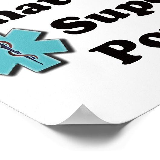 Poster Super infirmière (Coin)