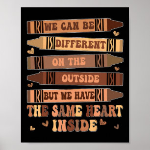 Poster Super Même Coeur À L'Intérieur Du Mois De L'Histoi