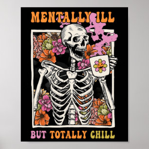 Poster Super Mentalement Mal Mais Totalement Chill Hallow