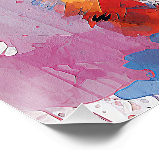 Poster Super mignon Bordure Collie Chien Chien Chien Chie (Coin)