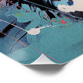 Poster Super mignon Bordure Collie Chien Chien Chien Chie (Coin)