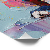 Poster Super mignon Boston Terrier Chien Chien Chien Pupp (Coin)