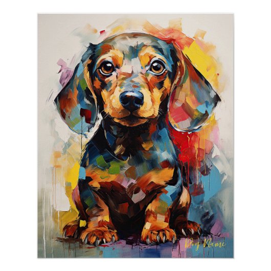 Poster Super mignon Chien Chien Chien Puppy 001 - Xeno Lu (Devant)