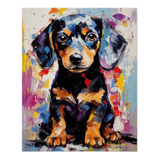 Poster Super mignon Chien Chien Chien Puppy 005 - Xeno Lu (Devant)