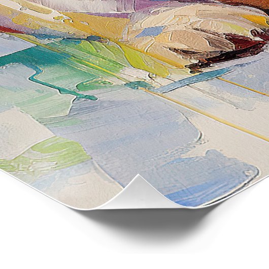 Poster Super mignon Chien Sibérien Husky Chien Chien Chie (Coin)