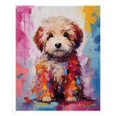 Poster Super mignon Goldendoodle Chien Chien Chien Puppy  (Devant)