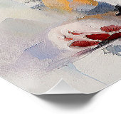 Poster Super mignonne Bordure Collie Chien Chien Chien Ch (Coin)