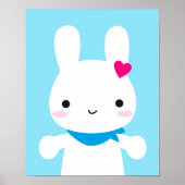 Poster Super mignonne Kawaii Bunny (Devant)