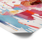 Poster Super mignonne Yorkshire Terrier Chien Chien Chien (Coin)