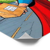 Poster "Super Mom" Retro style bande dessinée (Coin)