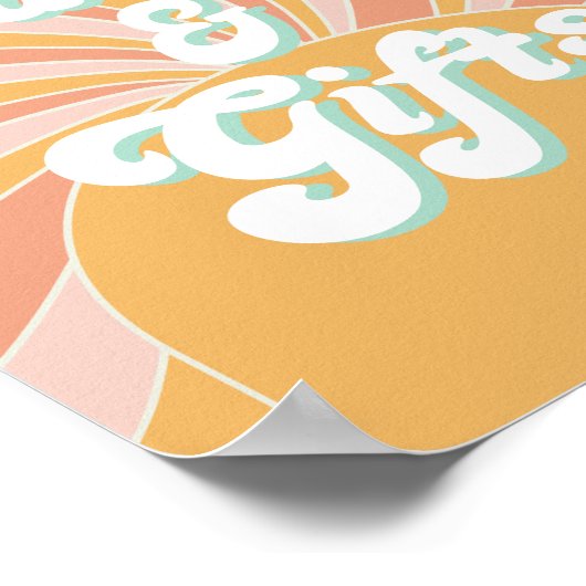 Poster Super One Retro Sunshine Cartes Et Cadeaux D'Anniv (Coin)