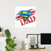 Poster Super Papa Stripes (Bureau à domicile)