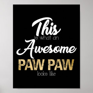 Poster Super Paw Paw Paw Grandpa spécial