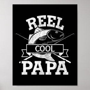 Poster Super Pêche Papa Grand-père Pour La Fête Des Pères