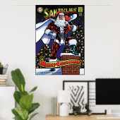 Poster Super Père Noël (Bureau à domicile)